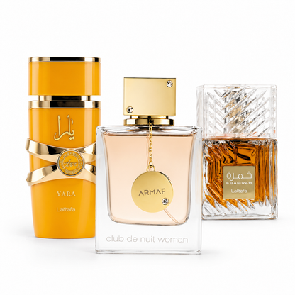 Set 3 Parfema | Yara Tous - Club de Nuit Woman - Khamrah 100 ml
